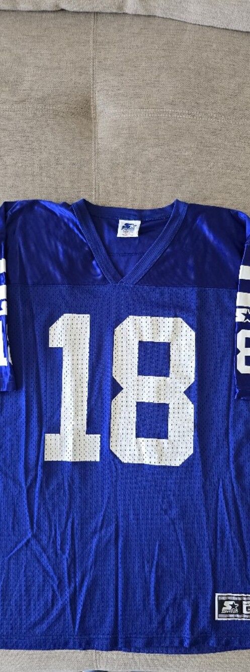 Starter Peyton Manning Indianapolis Colts 18 Jersey Blue Size 52 XL NFL
